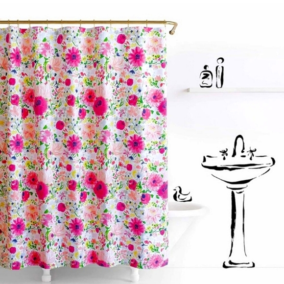 kate spade Bath Kate Spade New York Floral Shower Curtain Poshmark